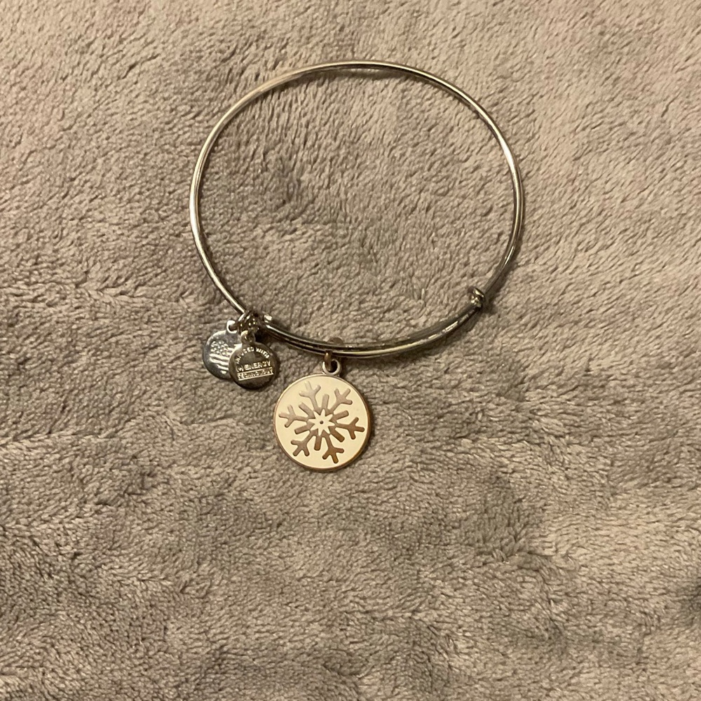 Alex and ani snowflake bangle bracelet